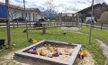 Sandkasten auf dem Spielplatz  Fischen-Langenwang © Tourismus Hörnerdörfer GmbH