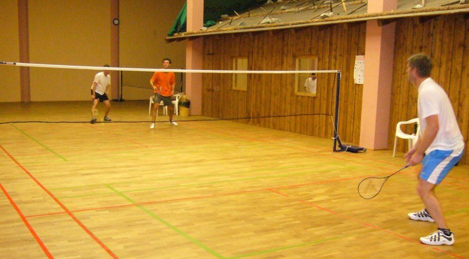 Badminton im Sportpark Fischen im Allgäu © Sportpark Fischen