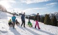 Rodeln zwischen Bergstation und Mittelstation der Ossi-Reichert-Bahn in Ofterschwang © Tourismus Hörnerdörfer