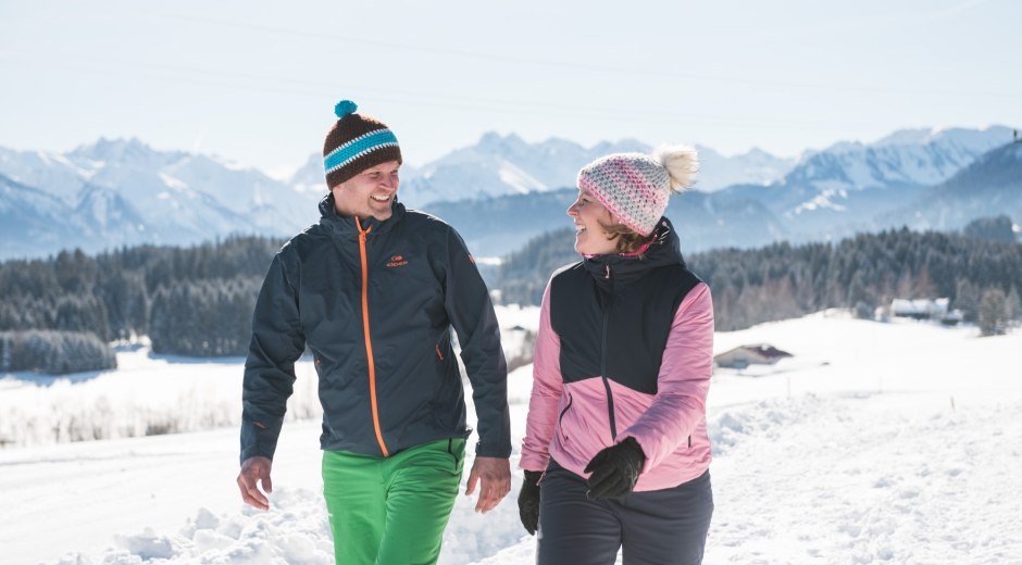 Winterwandern in Ofterschwang © Tourismus Hörnerdörfer, F. Kjer