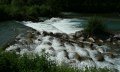 Der Iller-Ursprung bei Fischen im Allgäu. Die Gebirgsbäche Trettach, Breitach und Stillach fließen hier zusammen und "gründen" die Iller © Tourismus Hörnerdörfer