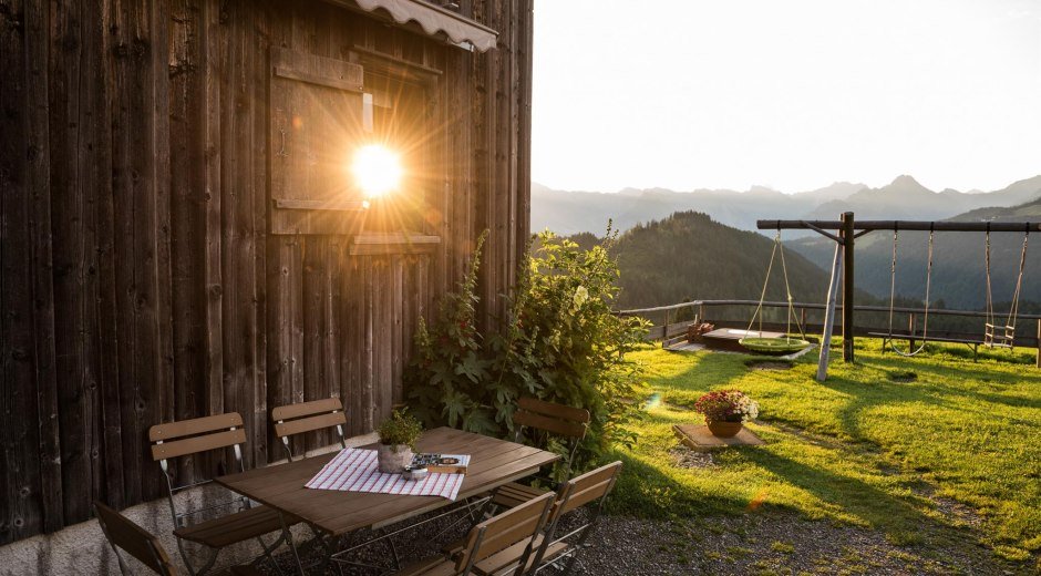 Der Sonne ein stück näher auf der Alpe Osterberg © Tourismus Hörnerdörfer, F. Kjer