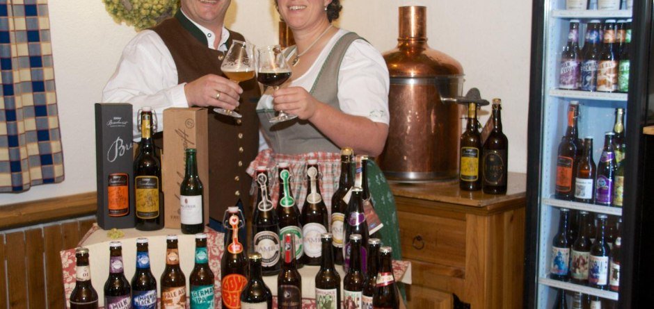 Die Biersommeliers Manuela und Wolfgang vom Ber... © Bergbauernwirt