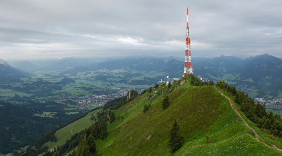 Blick vom Grünten-Gipfel Richtung Hörnerdörfer © Allgäu GmbH, Klaus-Peter Kappest