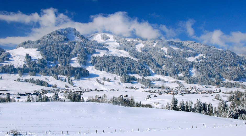 Blick von Oberdorf Richtung Bolsterlang © Tourismus Hörnerdörfer, A. Riedmiller