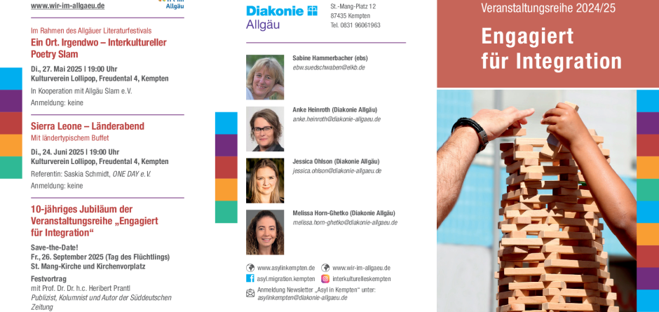 Flyer Ein Ort. Irgendwo © Diakonie Allgäu