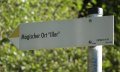 Wegweiser zum magischen Ort "Iller" © Tourismus Hörnerdörfer, F. Kjer