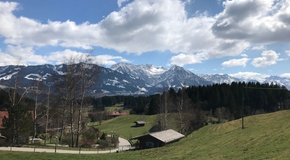 Blick auf Entschenkopf und Rubihorn © Tourismus Hörnerdörfer, L. Renn