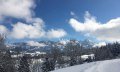 Blick nach Riedle und auf die Allgäuer Alpen © Tourismus Hörnerdörfer, S. Salzberger