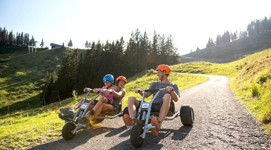Mountaincart fahren an der Hörnerbahn Bolsterlang © Hörnerbahn, F. Kjer