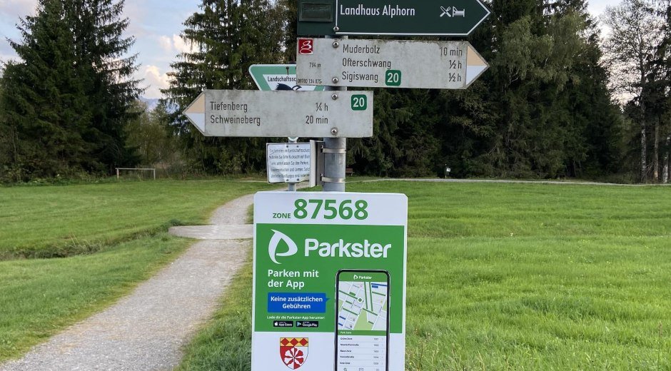 Parkplatz Muderbolz bei Ofterschwang © Tourismus Hörnerdörfer GmbH