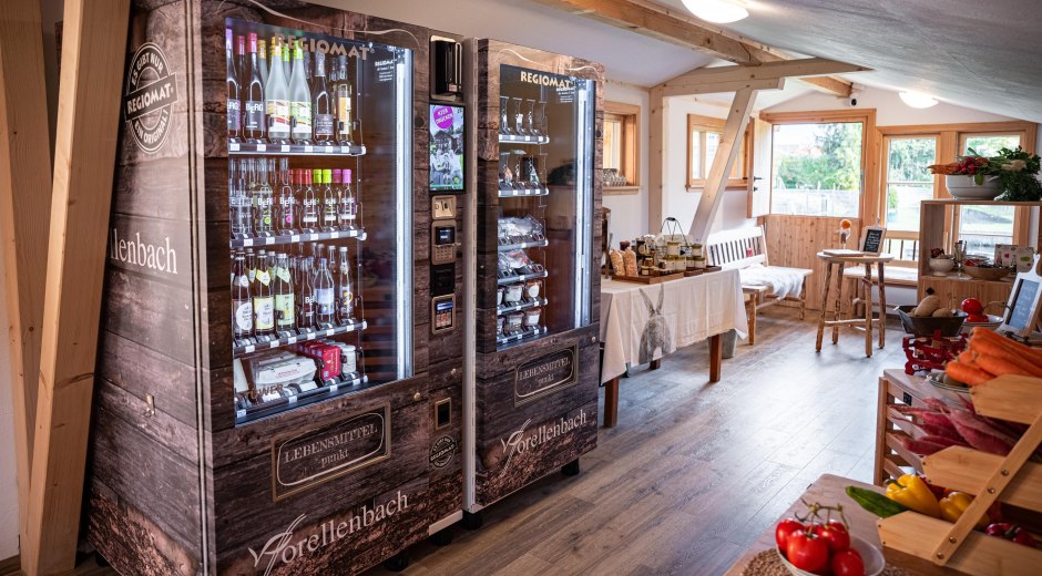 Lebensmittelautomaten, rund um die Uhr geöffnet © Tourismus Hörnerdörfer, F. Kjer