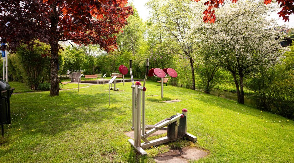Outdoor-Fitness Areal an der Fiskina Fischen © Tourismus Hörnerdörfer GmbH