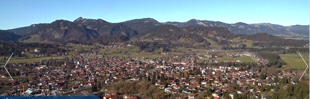 Panoramakamera Oberstdorf Schanze Herbst Winter