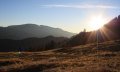 Sonnenuntergang beim Abstieg © Tourismus Hörnerdörfer, A. Lachmuth