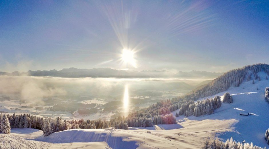 Winterpanorama Ofterschwanger Horn im Allgäu © Tourismus Hörnerdörfer, E. Karaman