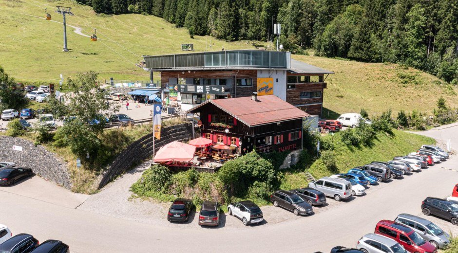 Talhütte an der Talstation Hörnerbahn Bolsterlang © Tourismus Hörnerdörfer GmbH