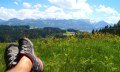 Ruhe genießen mit Blick auf die Allgäuer Alpen © Tourismus Hörnerdörfer GmbH