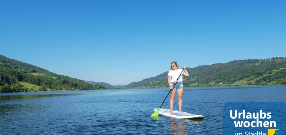 SUP mit Logo © Tourist Information Immenstadt © Tourist Information Immenstadt