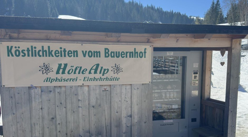 Automat der HöfleAlp am Lift © Tourismus Hörnerdörfer
