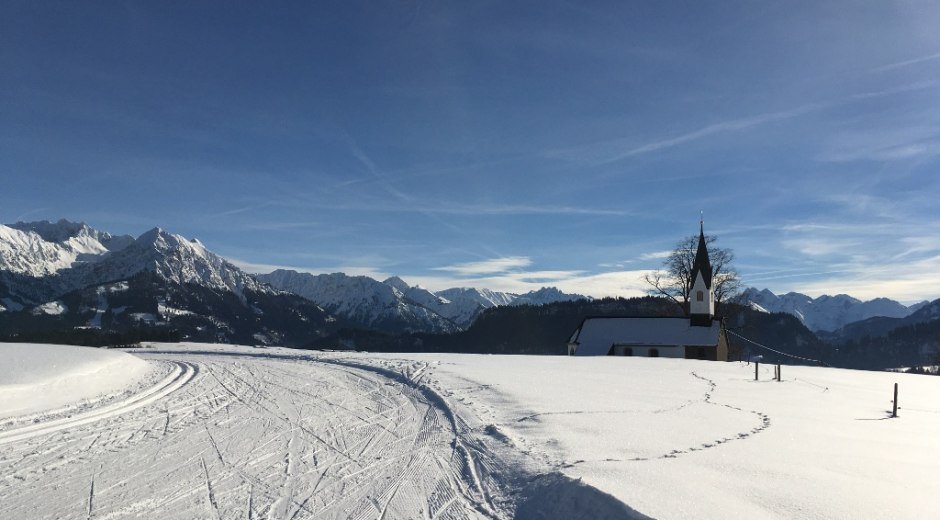 Loipe an der Bolsterlanger Kappl