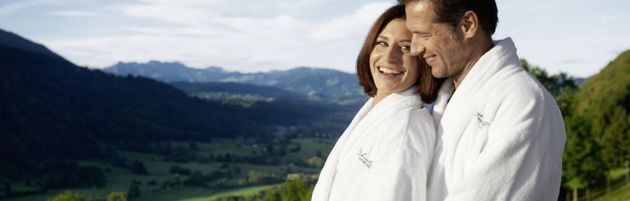 Wellness vor der Kulisse der Allgäuer Berge © Allgäu GmbH