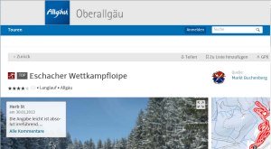 Tourenplaner Oberallgäu Loipe