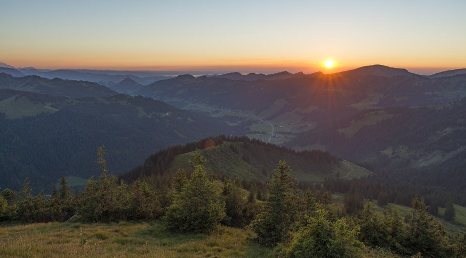 Blick auf das Balderschwanger Tal vom Riedberger Horn © Tourismus Hörnerdörfer, K.P. Kappest