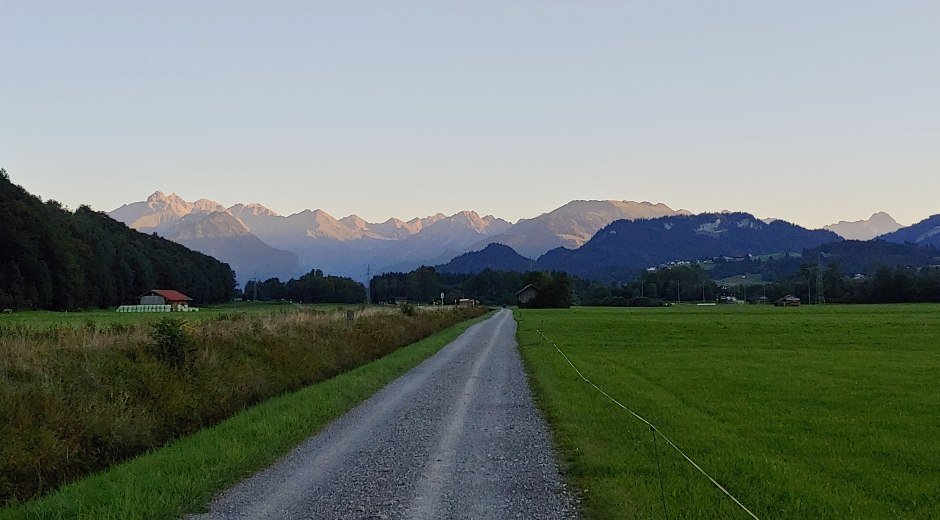Morgenstimmung Allgäuer Hauptkamm © Tourismus Hörnerdörfer, J. Scharbert