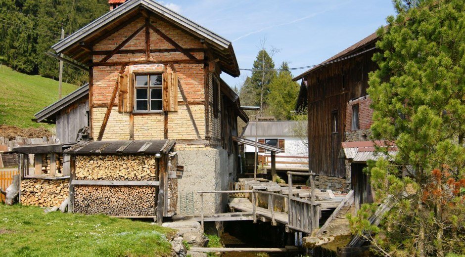 Die alte Säge in Fischen ist über 500 Jahre alt © Tourismus Hörnerdörfer GmbH