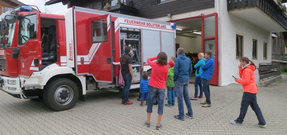 Besuch der Feuerwehr in Bolsterlang im Allgäu © Feuerwehr Bolsterlang