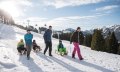 Rodeln zwischen Bergstation und Mittelstation der Ossi-Reichert-Bahn in Ofterschwang © Tourismus Hörnerdörfer, F. Kjer