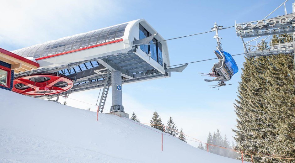 Skigebiet Ofterschwang-Gunzesried - Gipfel 6er © Tourismus Hörnerdörfer, ProVisionMedia
