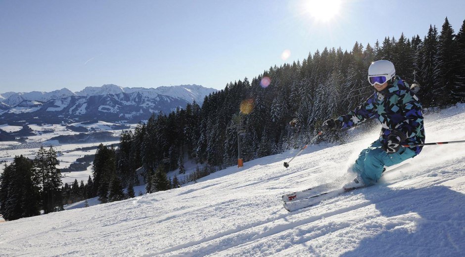 Skigebiet Ofterschwang-Gunzesried - breite Pisten © Tourismus Hörnerdörfer, G. Standl