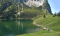 Baden im Unteren Gaisalpsee bei Oberstdorf