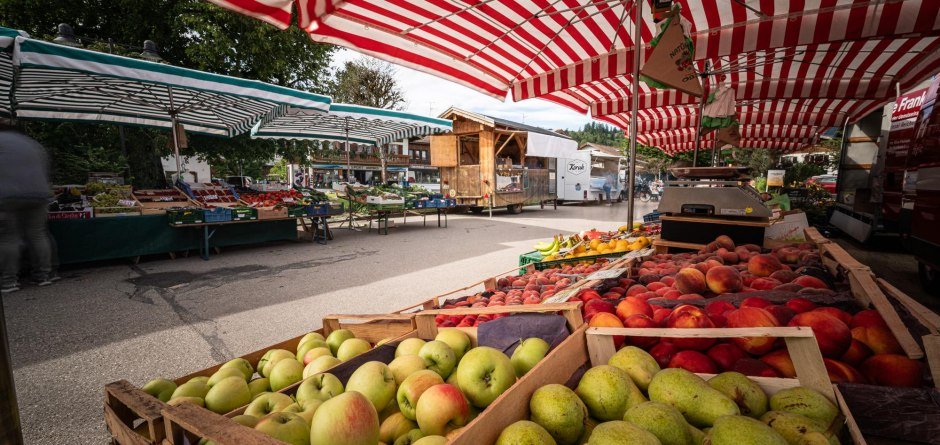 Wochenmarkt in Fischen i. Allgäu © Tourismus Hörnerdörfer
