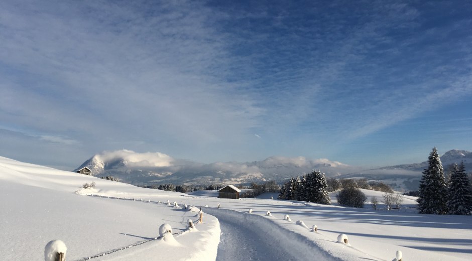 Winterwanderweg nach Hirtenstein