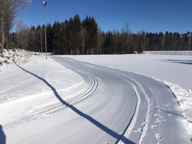 Nachtlanglauf-Loipe am Sportplatz in Fischen © Tourismus Hörnerdörfer, A. Kasper