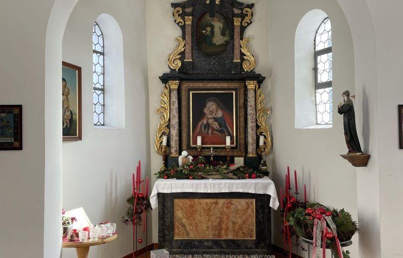 Altar der Kapelle © Tourismus Hörnerdörfer - S. Salzberger