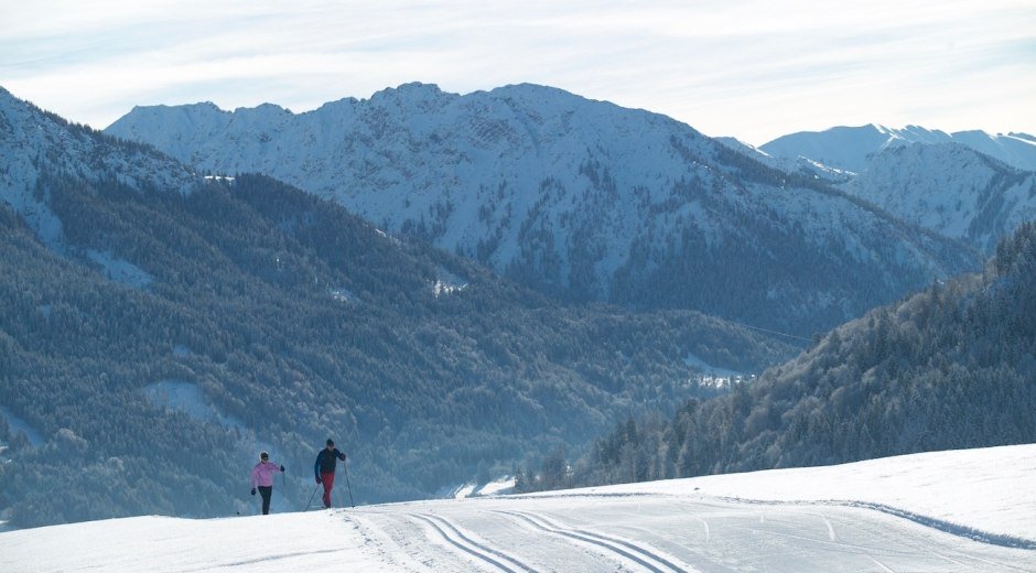 Langlaufen in Obermaiselstein © Tourismus Hörnerdörfer, T. Burger