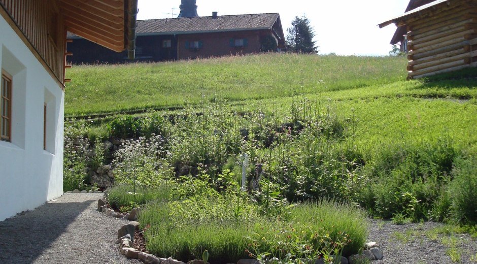 Kräutergarten an der Gästeinformation Ofterschwang © Tourismus Hörnerdörfer GmbH