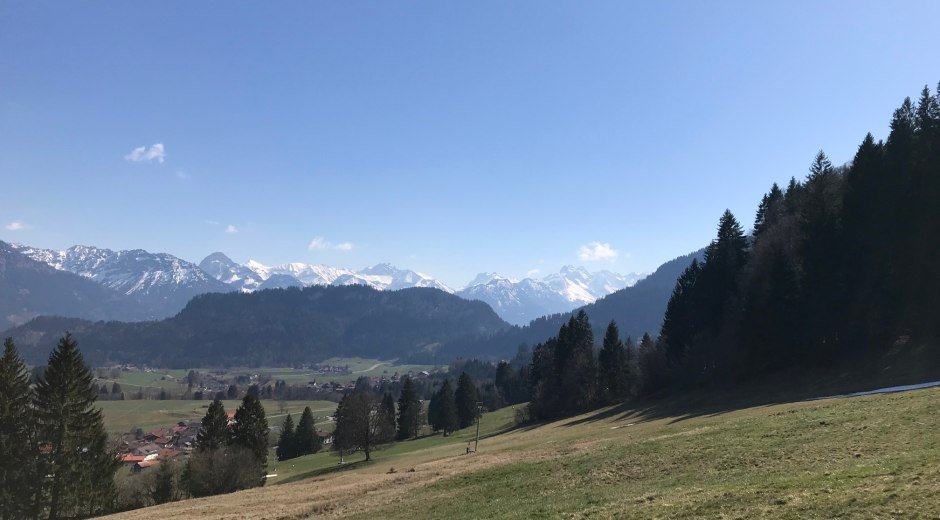 Aussicht auf die Oberstdorfer Berge