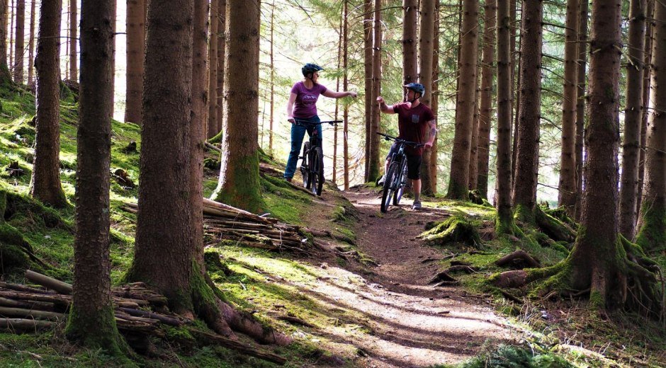 Radtour durch die Wälder