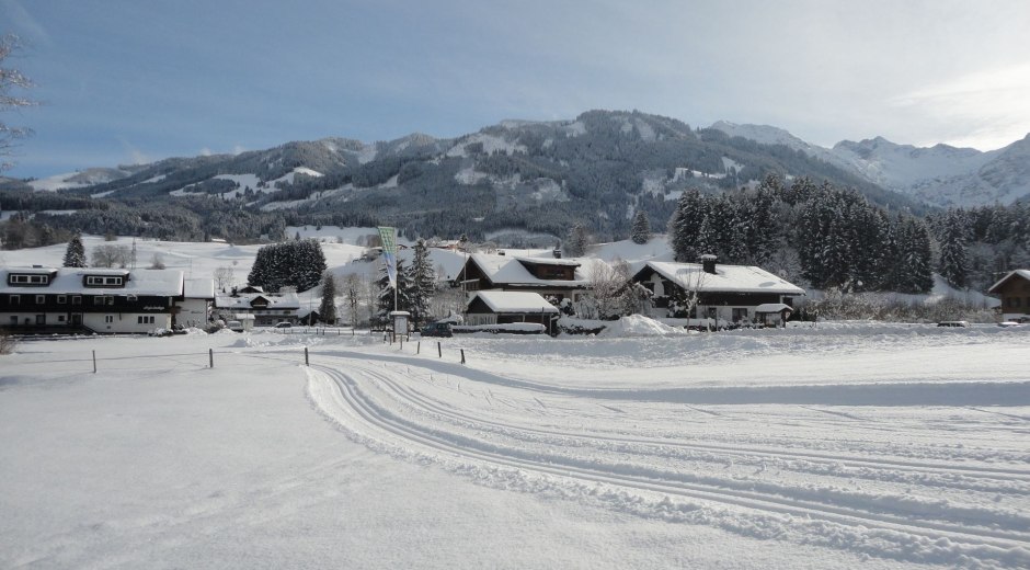 Eybach Loipe - Langlaufen in Fischen-Au © Tourismus Hörnerdörfer, H. Besler