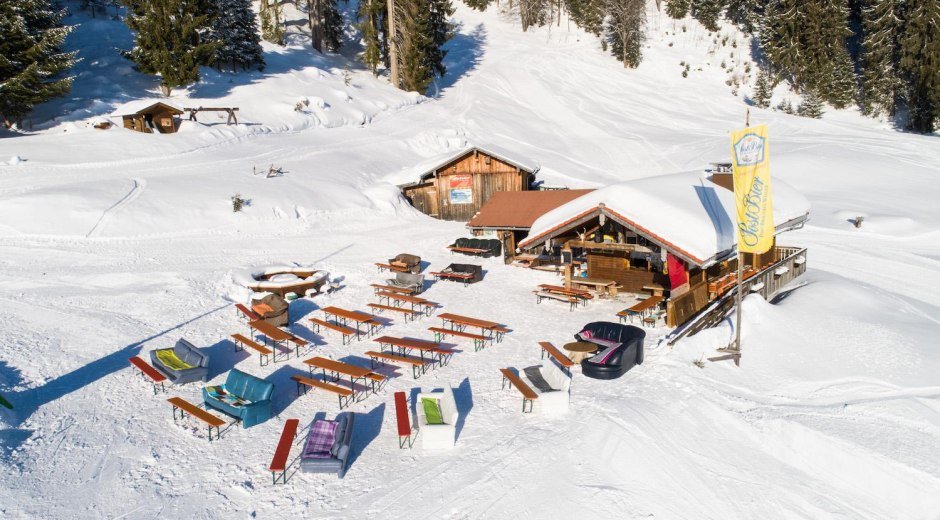 Hochbichl Hütte im Skigebiet Ofterschwang © Tourismus Hörnerdörfer, F. Kjer