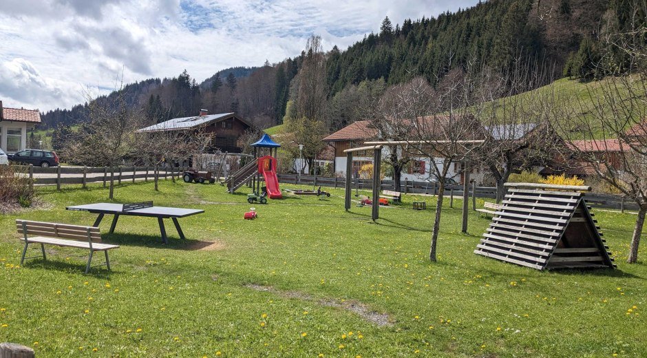 Spielplatz in  Fischen Langenwang © Tourismus Hörnerdörfer