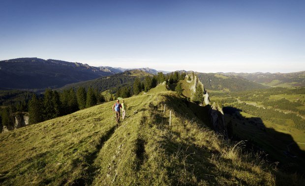 Wanderer im Naturpark Nagelfluhkette © Allgäu GmbH