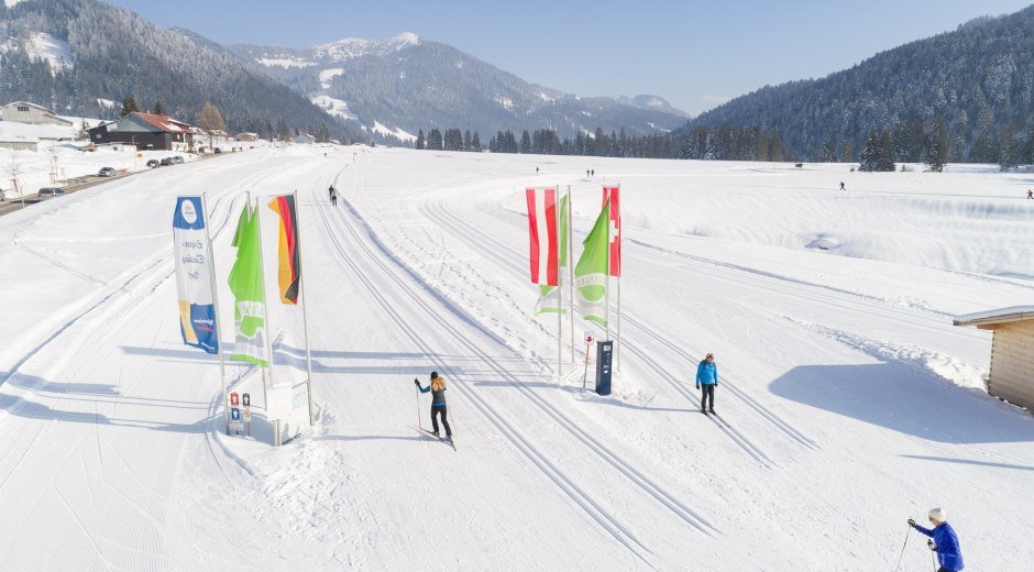 Loipeneinstieg Balderschwang © Tourismus Hörnerdörfer, F. Kjer