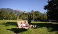 Entspannen im Kurpark in Fischen im Allgäu © Tourismus Hörnerdörfer, F. Kjer