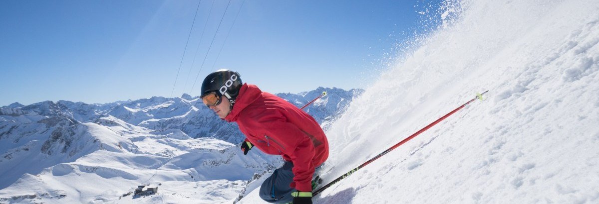 Skifahrer am Nebelhorn © Tourismus Oberstdorf / Alexander Fuchs